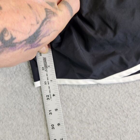 Nike Running Shorts Womens Small Black Dri Fit Built In Brief Mesh Panels - Picture 11 of 16